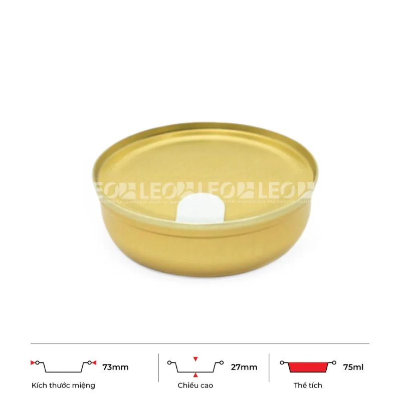 Chén nhôm tròn 75ml